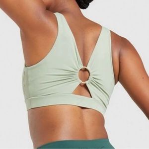 Gymshark x Whitney Simmons Moss Green Sports Bra Size Small